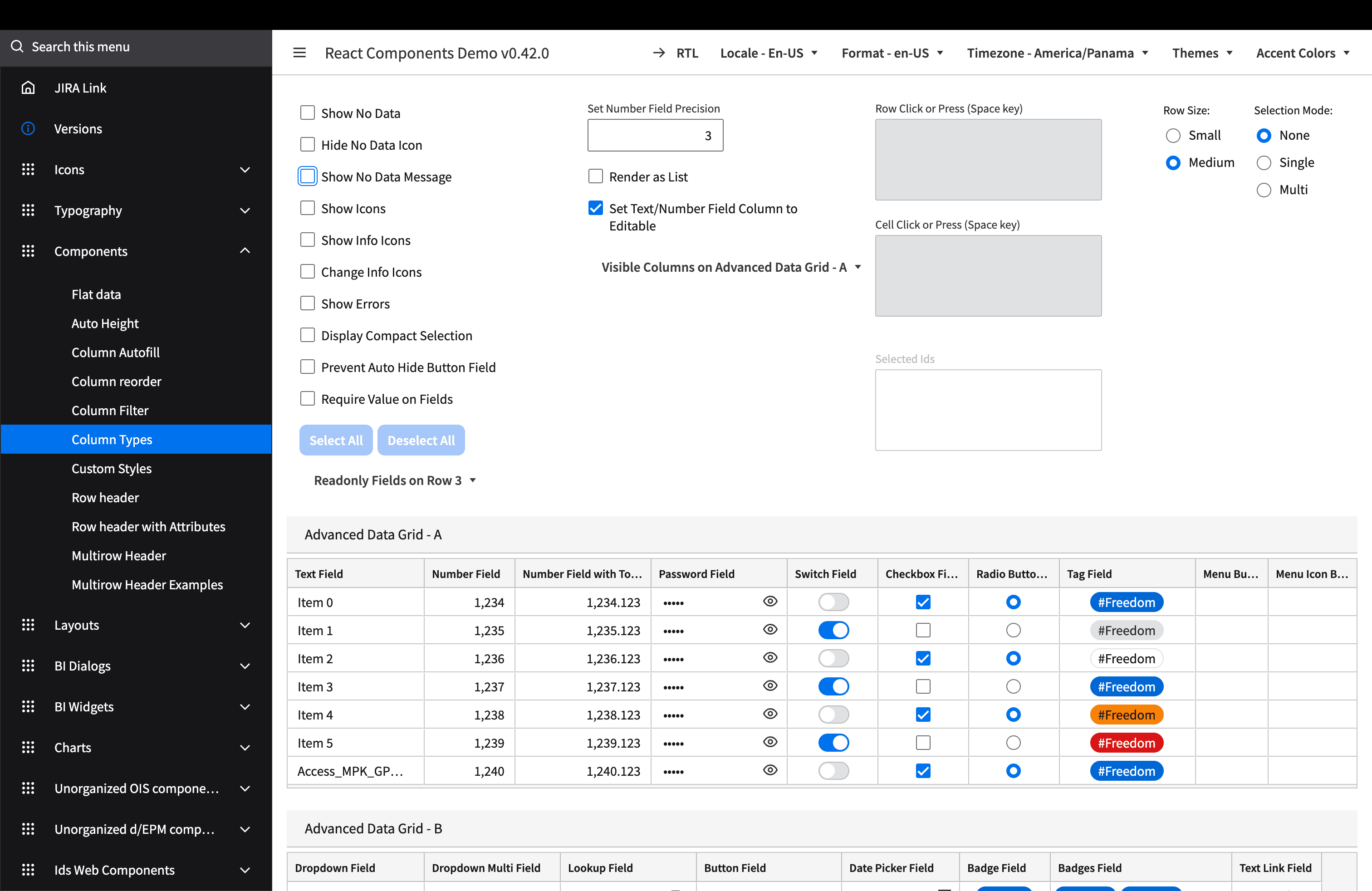 React component documentation
